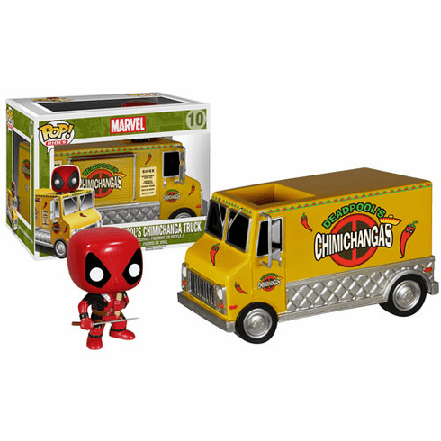 Funko Pop Vinyl Rides Deadpool Chimichanga Truck