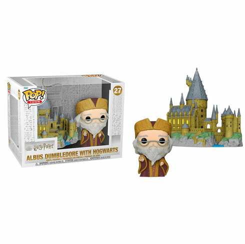 Funko Pop Vinyl Town 27 Harry Potter Albus Dumbledore with Hogwarts Set