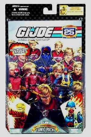 G.I. Joe 25th Anniversary Crimson Guard & Cobra Officer Comic Pack