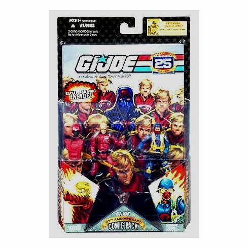 G.I. Joe 25th Anniversary Crimson Guard & Cobra Officer Comic Pack