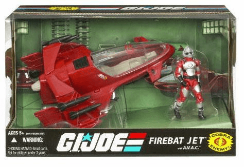 G.I. Joe 25th Anniversary Firebat Jet with AVAC Vehicle