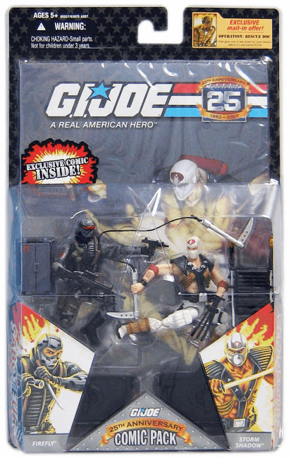 G.I. Joe 25th Anniversary Firefly & Storm Shadow Comic Pack