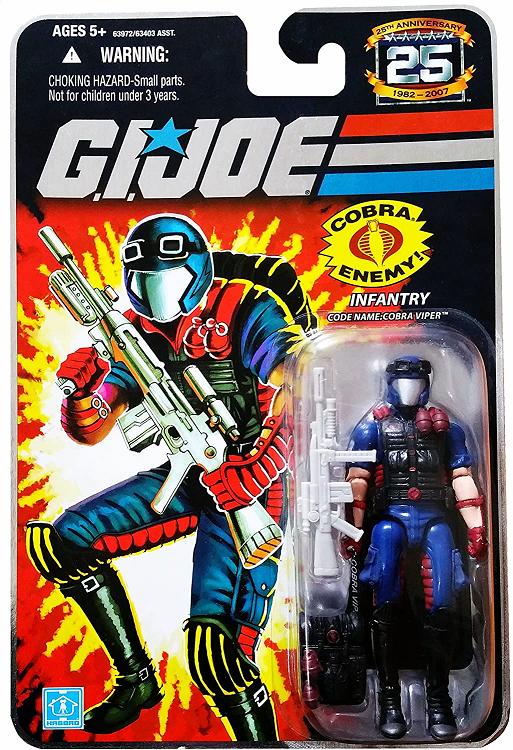 G.I. Joe 25th Anniversary Foil Cobra Infantry Viper Figure