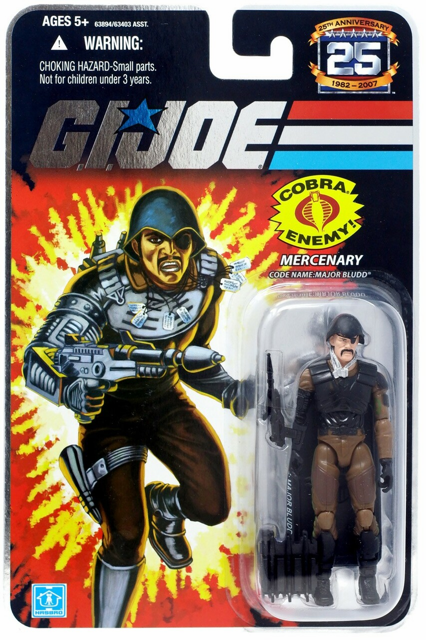 G.I. Joe 25th Anniversary Foil Cobra Major Bludd Figure