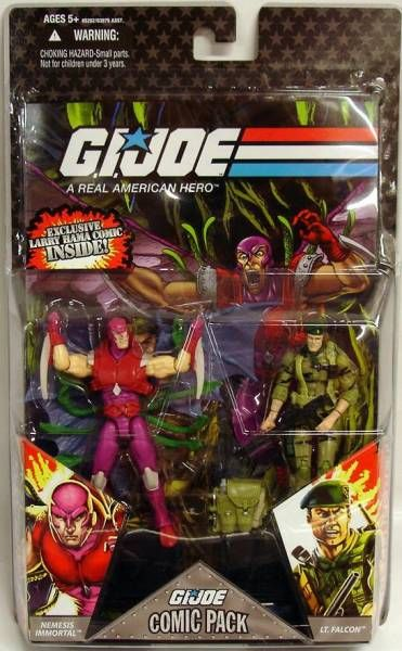 G.I. Joe 25th Anniversary Nemesis Immortal & Lt. Falcon Comic Pack