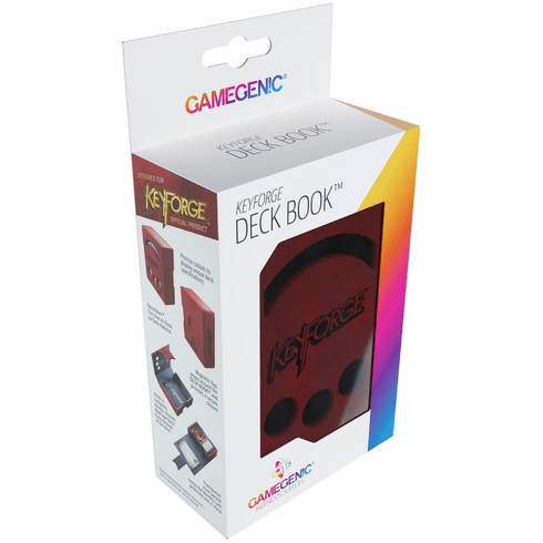 GameGenic Keyforge Microfiber Red Deck Box