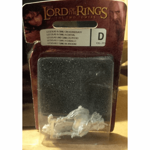 Games Workshop Lord of the Rings Two Towers Legolas Gimli on Horseback Miniature