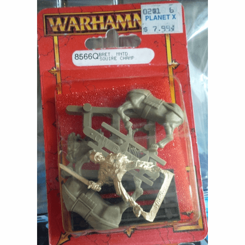 Games Workshop Warhammer Bretonnian Mounted Squire Champion Miniature