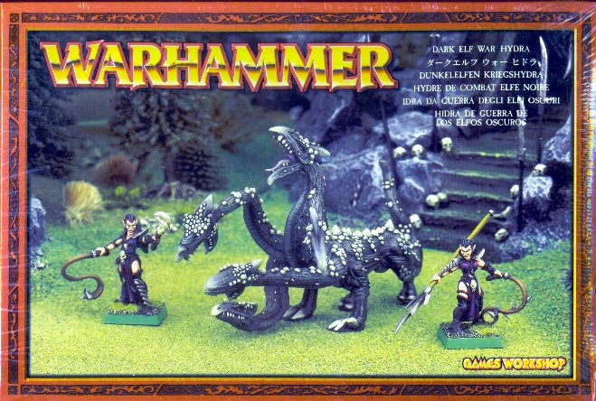 Games Workshop Warhammer Dark Elf War Hydra Miniature Set