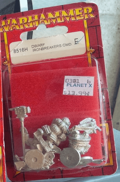 Games Workshop Warhammer Dwarf Ironbreakers Command Miniature