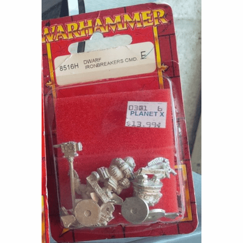 Games Workshop Warhammer Dwarf Ironbreakers Command Miniature