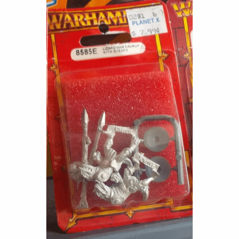 Games Workshop Warhammer Lizardman Saurus with Spears Miniature