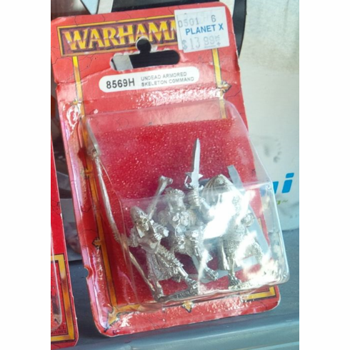 Games Workshop Warhammer Undead Armored Skeleton Command Miniature