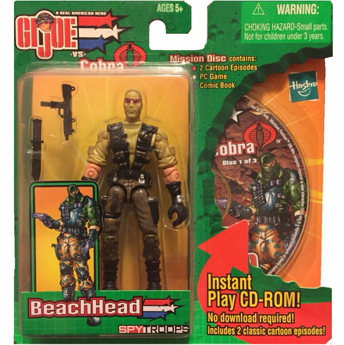 GI Joe vs Cobra Spy Troops Mission Disc BeachHead Figure