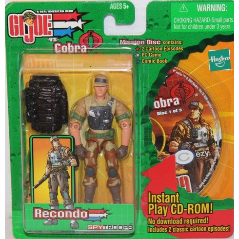 GI Joe vs Cobra Spy Troops Mission Disc Recondo Figure
