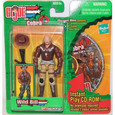 GI Joe vs Cobra Spy Troops Mission Disc Wild Bill Figure