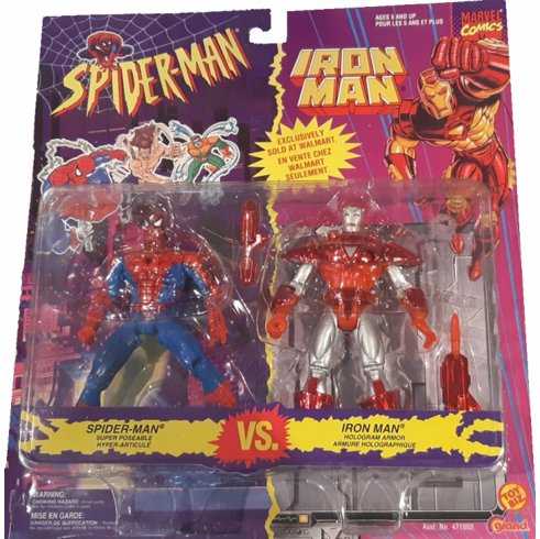 Grand Toy Marvel Spider-Man vs. Iron Man 2-Pack Set