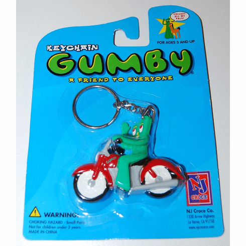 Gumby Biker Keychain