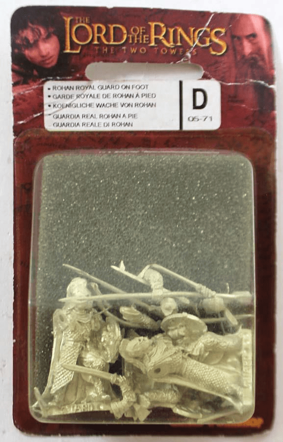 GW Lord of the Rings Two Towers Rohan Royal Guard on Foot Miniatures