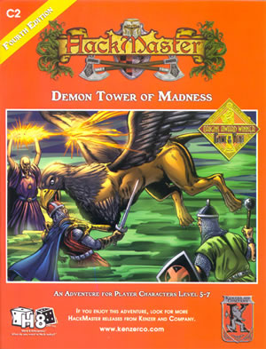 HackMaster Role Playing Game Demon Tower of Madness Adventure Module