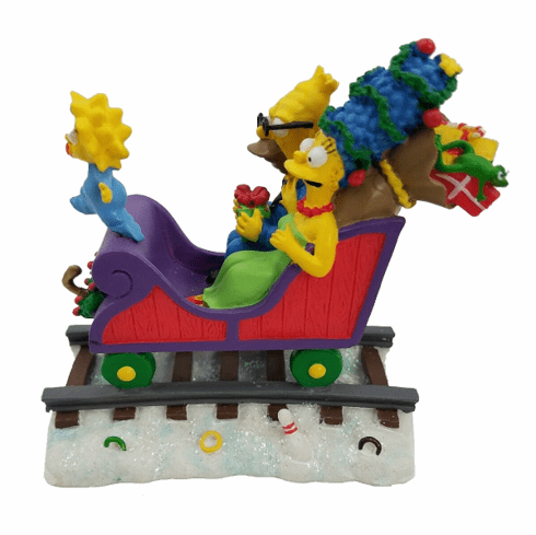 Hamilton Collection Simpsons Christmas Express All Aboard for the Holidays Display