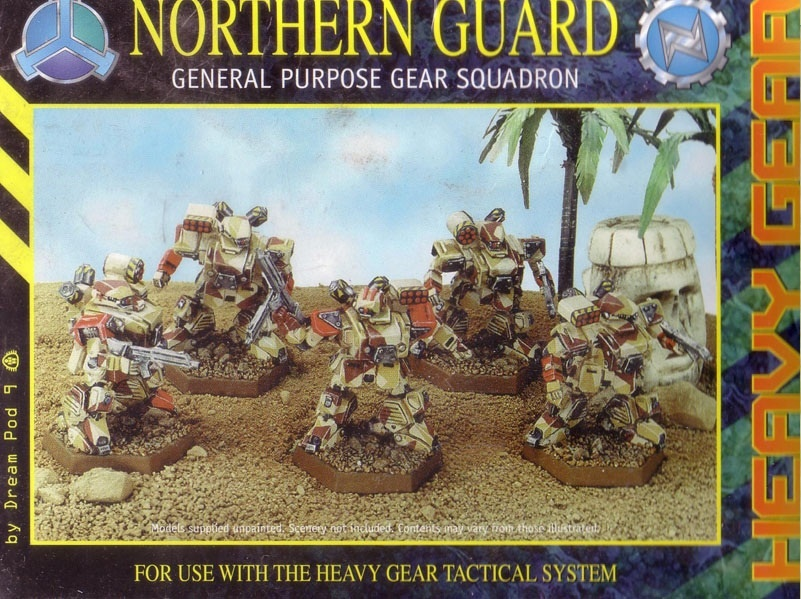 Heavy Gear Northern Guard General Purpose Gear Squad Miniatures