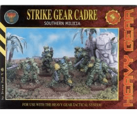 Heavy Gear Strike Gear Cadre Southern Milicia Miniature Set