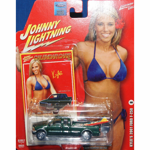 Johnny Lightning 2007 Calendar Girls Kylei 2001 Ford F-250 Truck