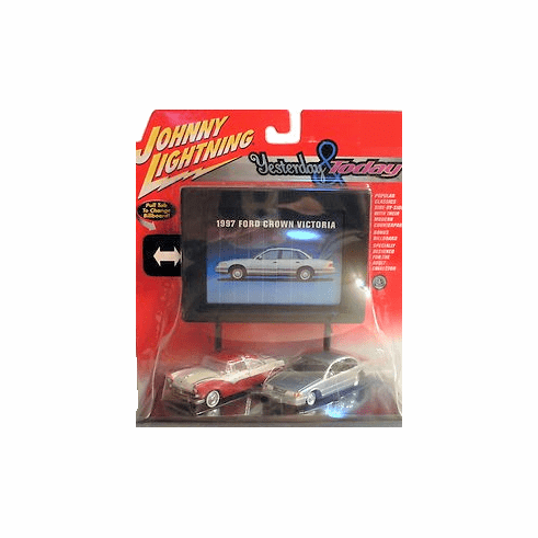 Johnny Lightning Yesterday & Today Ford Crown Victoria Set
