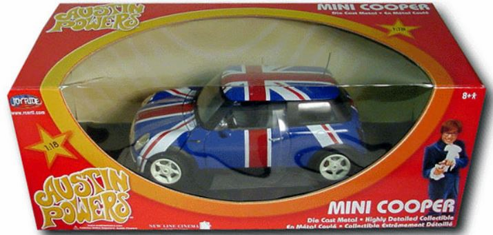 Joyride Austin Power Mini Cooper 1/18 Scale Diecast