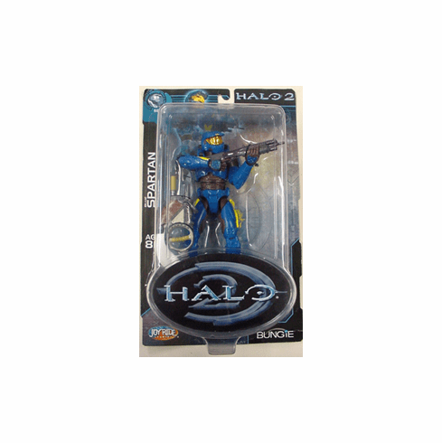 Joyride Halo 2 Series 3 Blue Spartan Yellow Stripes Action Figure