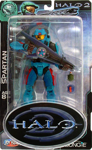 Joyride Halo 2 Series 7 Cyan Spartan Action Figure