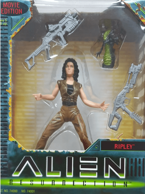 Vintage 1992 des années 90 Kenner Aliens Space Marine LT. Figurine articulée Ripley sur carte MOC - France