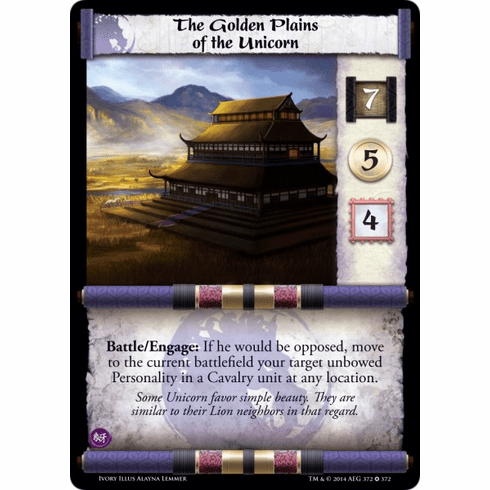L5R Ivory Edition Golden Plains of the Unicorn Demo Deck