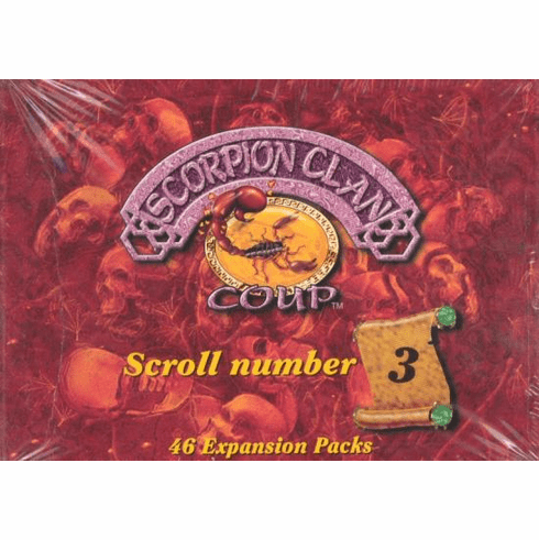 Legend of the Five Rings Scorpion Clan Coup Scroll 3 Booster Box