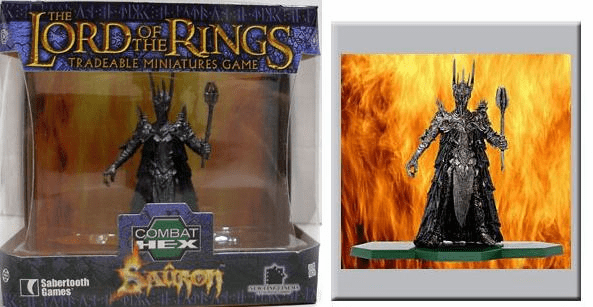 Lord of the Rings Combat Hex Sauron Figure