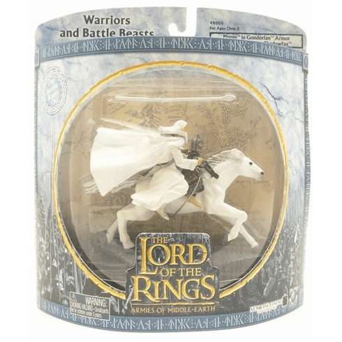 Lord of the Rings Pippin in Gondorian Armor with Gandalf on Shadowfax
