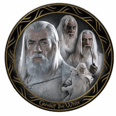 Lord of the Rings Return of the King Gandalf the White Collector Plate