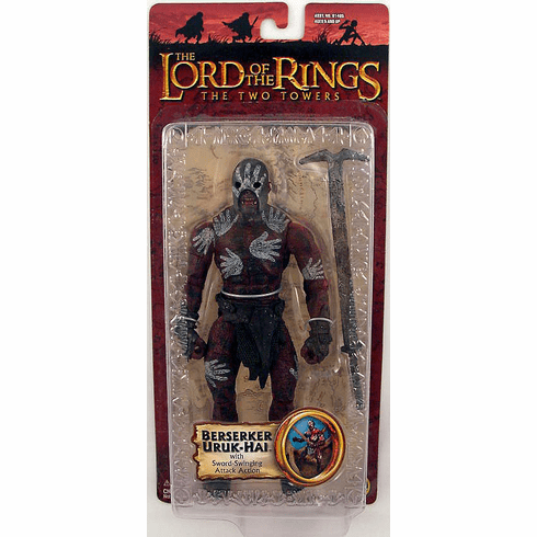Lord of the Rings Two Towers Berserker Uruk-Hai Action Figure