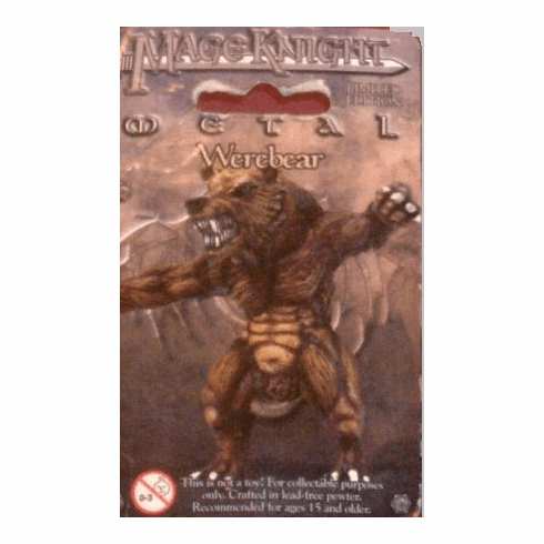 Mage Knight Metal Limited Edition Werebear Miniature