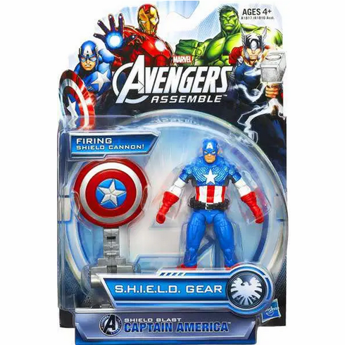 Marvel Avengers Assemble Shield Blast Captain America Figure