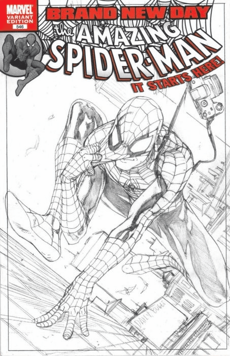 Marvel Comics Amazing Spider-Man #546 Sketch Variant Comic Book