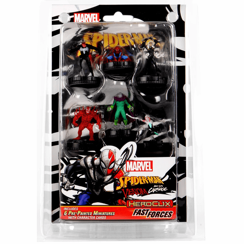 Marvel Heroclix Spider-Man and Venom Absolute Carnage Fast Forces Set