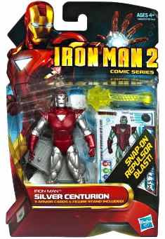 Marvel Iron Man 2 Comic Series #34 Iron Man Silver Centurion Figure