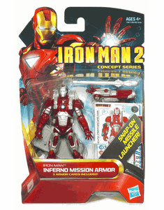 Marvel Iron Man 2 Concept Series #13 Inferno Mission Armor Figure