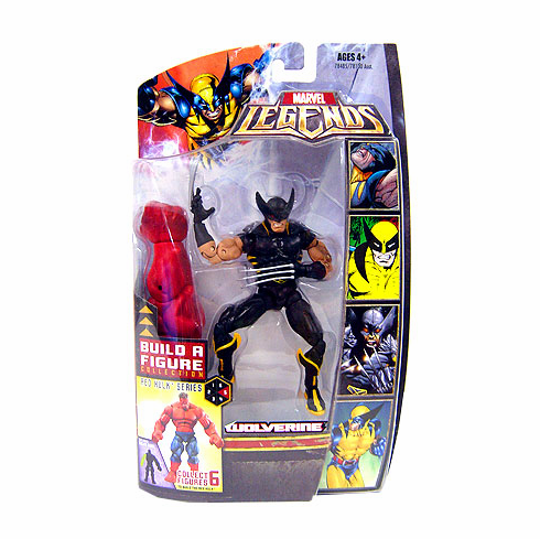 Marvel Legends Red Hulk Series Black Suit Wolverine Figure