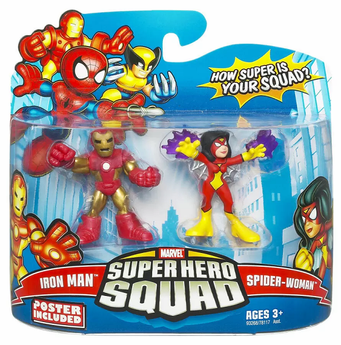 Marvel Super Hero Squad Iron Man and Spider-Woman 2-Pack