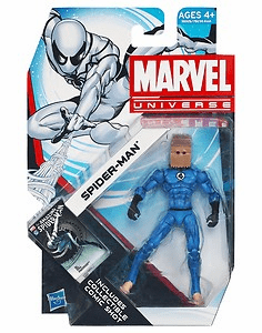 Marvel Universe #14 Fantastic Four Spider-Man Bag Head Variant Figure