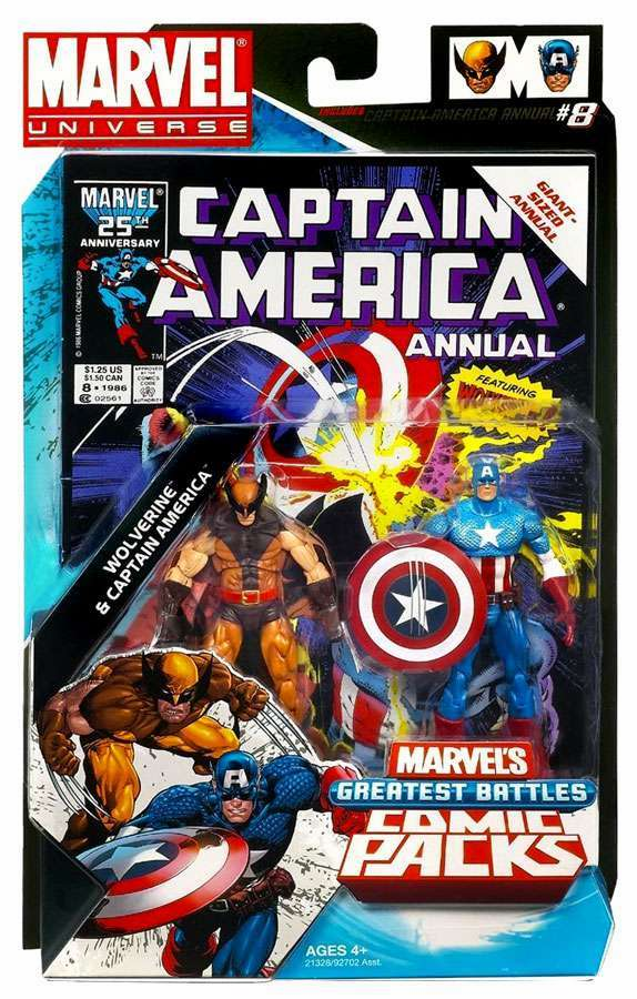 Marvel Universe Greatest Battles Wolverine & Captain America Figure