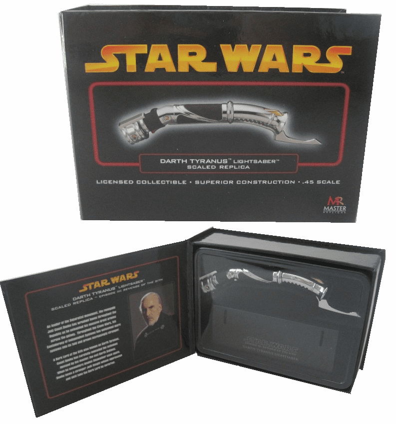 Master Replica Star Wars Scaled Lightsaber Darth Tyranus